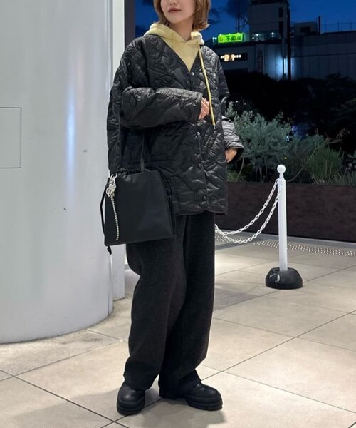 ear PAPILLONNER(イアパピヨネ)の「《WEB限定カラーあり》楽器柄/スポーツ柄/キルティングジャケット/アウター【SUM1 STYLE(スミスタイル)】(その他アウター・レディース・ブラウン/カーキ/アイボリー/ブラック系その他/ブラック・FREE)」の13枚目の写真