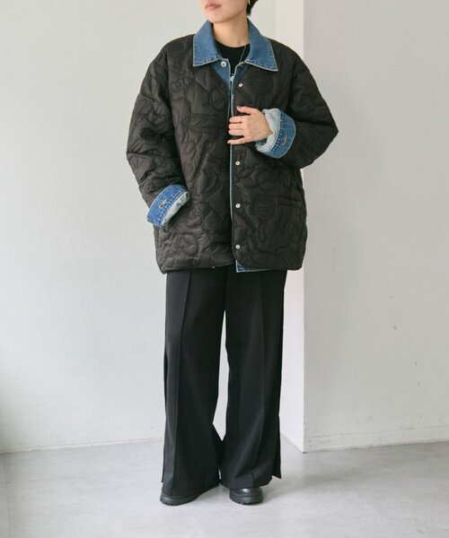 ear PAPILLONNER(イアパピヨネ)の「《WEB限定カラーあり》楽器柄/スポーツ柄/キルティングジャケット/アウター【SUM1 STYLE(スミスタイル)】(その他アウター・レディース・ブラウン/カーキ/アイボリー/ブラック系その他/ブラック・FREE)」の21枚目の写真