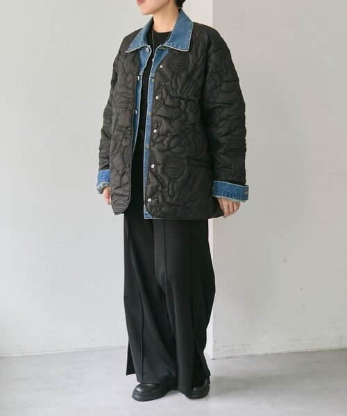 ear PAPILLONNER(イアパピヨネ)の「《WEB限定カラーあり》楽器柄/スポーツ柄/キルティングジャケット/アウター【SUM1 STYLE(スミスタイル)】(その他アウター・レディース・ブラウン/カーキ/アイボリー/ブラック系その他/ブラック・FREE)」の22枚目の写真