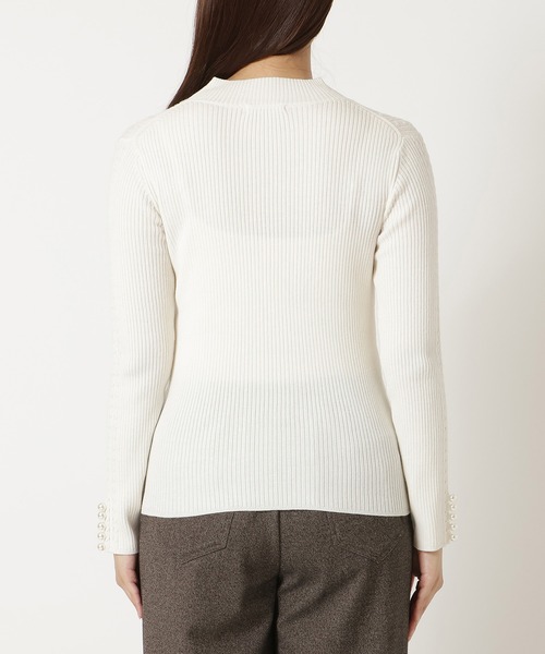 Rose Tiara（ローズティアラ）の「【定番人気アイテム】リブニット（ニット/セーター・レディース・ピンク/ブラック/オフホワイト/グレー・38/46/42）」の19枚目の写真