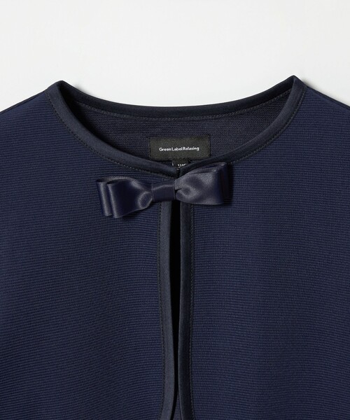 green label relaxing（グリーンレーベルリラクシング）の「リップルボレロ / キッズ 110cm-130cm（スーツジャケット・キッズ・オフホワイト/ネイビー・130cm/120cm/110cm）」の12枚目の写真