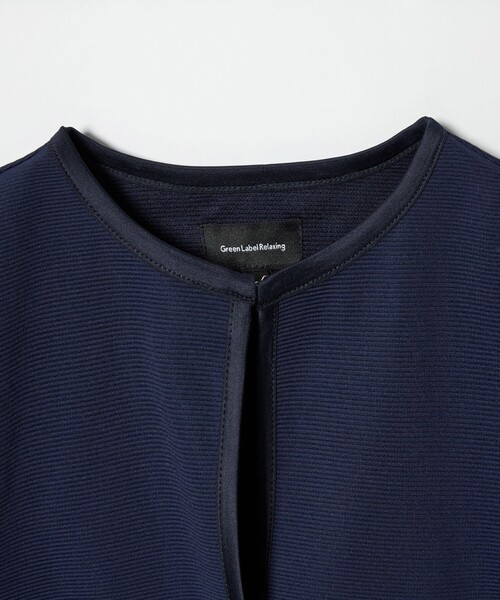 green label relaxing（グリーンレーベルリラクシング）の「リップルボレロ / キッズ 110cm-130cm（スーツジャケット・キッズ・オフホワイト/ネイビー・130cm/120cm/110cm）」の15枚目の写真