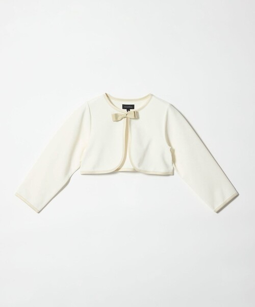 green label relaxing（グリーンレーベルリラクシング）の「リップルボレロ / キッズ 110cm-130cm（スーツジャケット・キッズ・オフホワイト/ネイビー・130cm/120cm/110cm）」の19枚目の写真