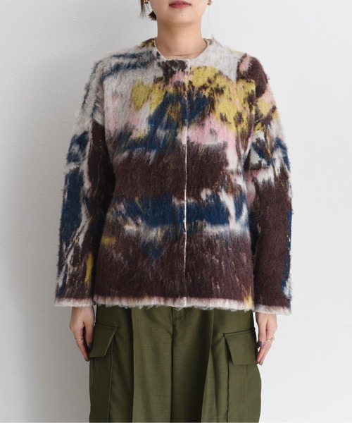 セール】アートJQシャギーニットカーデ（カーディガン/ボレロ）｜Eimee