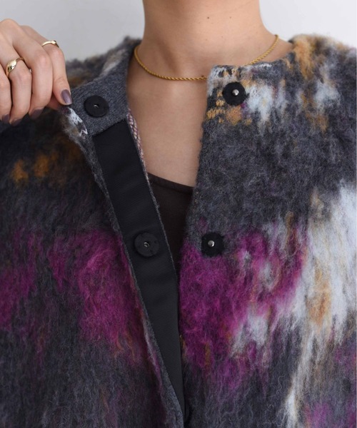 Eimee Law（エイミーロウ）の「アートJQシャギーニットカーデ