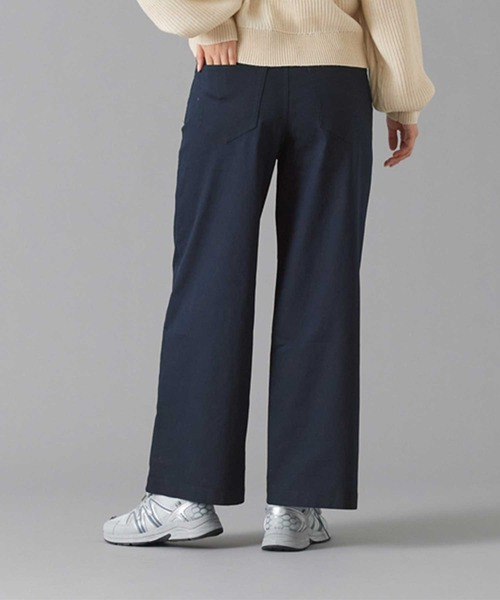 Tuche(トゥシェ)の「Tuche/トゥシェ ワイドパンツ 綿混素材 ストレッチ(その他パンツ・レディース・ブラック/ネイビー・MEDIUM/LARGE/X-LARGE)」の5枚目の写真