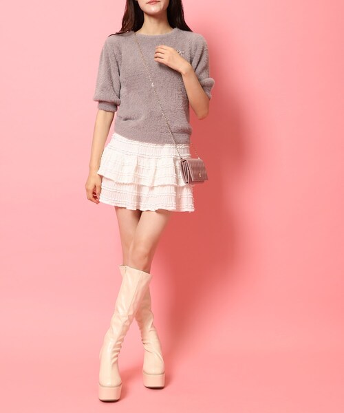 cs T&P(シーエスティーアンドピー)の「厚底プレーンブーツ(ブーツ・レディース・ホワイト/アイボリー/ブラック/ブラック系8・S/M/L/LL)」の9枚目の写真