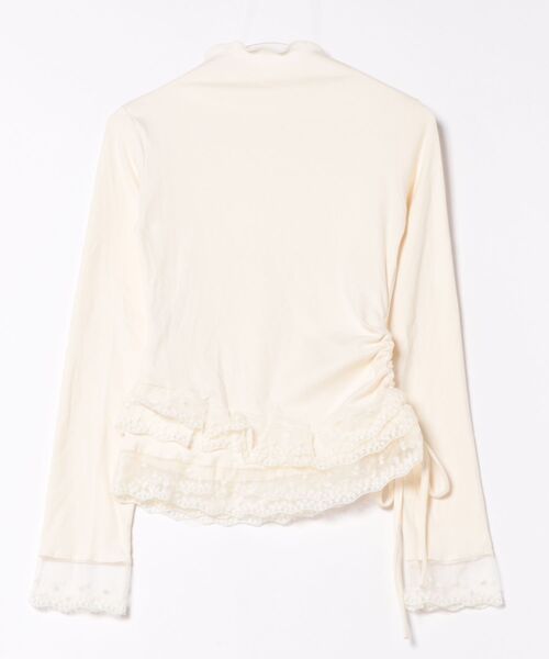 Mayree(メイリー)の「【Mayree】レース リボン カットソー(Tシャツ/カットソー・レディース・アイボリー・SMALL/MEDIUM/LARGE)」の4枚目の写真