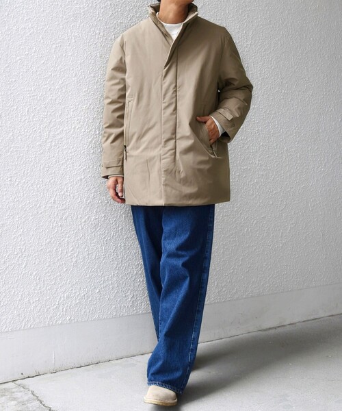 SHIPS any(シップス エニィ)の「【WEB限定】SHIPS any:〈撥水/防風等〉多機能 スタンドカラー ダウン ミドル コート 25AW◇(ダウンジャケット/コート・メンズ・ブラック/ネイビー/キャメル・X-LARGE/LARGE/MEDIUM/SMALL)」の9枚目の写真