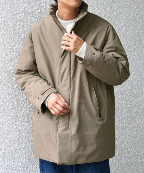 WEB限定】SHIPS any:〈撥水/防風等〉多機能 スタンドカラー ダウン