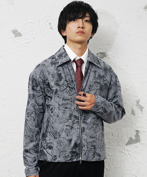 MinoriTY(マイノリティ)の「【MinoriTY】裏地付きショート丈ダブルジップツリーカモブルゾン メンズ ジャケット 秋服 春服 短丈(ブルゾン・メンズ・チャコール/ベージュ・M/L)」の5枚目の写真