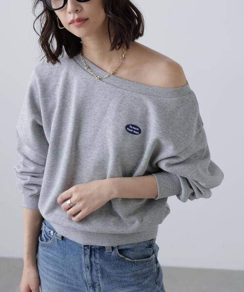 FREE'S MART(フリーズマート)の「◆オフショルワンポイント刺繍スウェット(Tシャツ/カットソー・レディース・ホワイト系その他/ブラック/グレー系その他・FREE)」の20枚目の写真