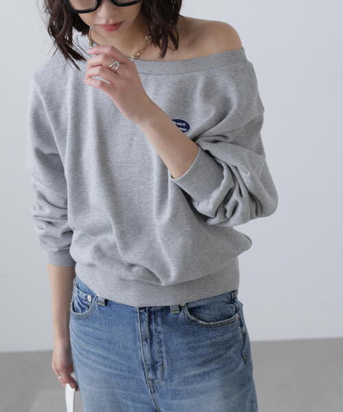 FREE'S MART(フリーズマート)の「◆オフショルワンポイント刺繍スウェット(Tシャツ/カットソー・レディース・ホワイト系その他/ブラック/グレー系その他・FREE)」の21枚目の写真