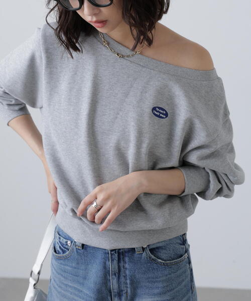 FREE'S MART(フリーズマート)の「◆オフショルワンポイント刺繍スウェット(Tシャツ/カットソー・レディース・ホワイト系その他/ブラック/グレー系その他・FREE)」の22枚目の写真