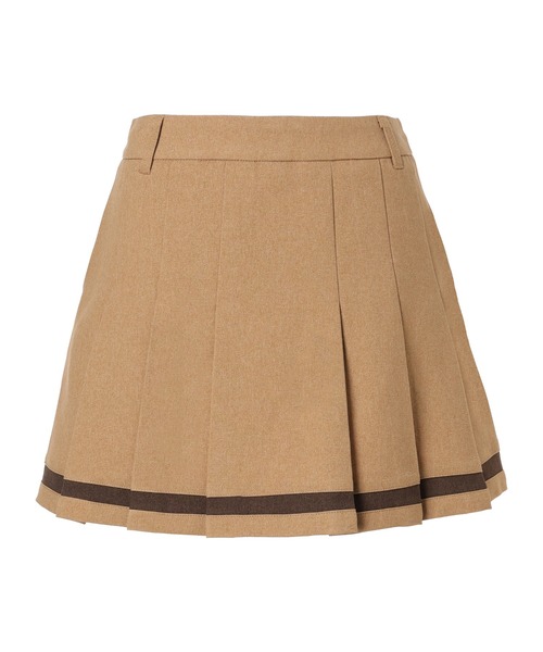 WOMENS ウールライクプリーツスカート