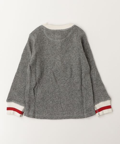 ワッフルニット コットン ヘンリーネック シャツ（Tシャツ/カットソー