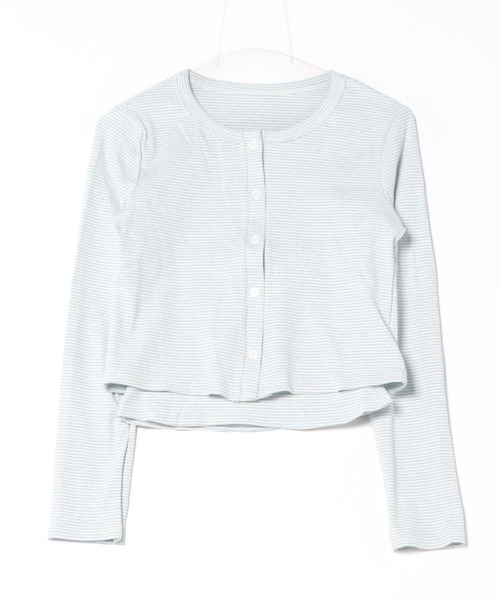 Chiina（チーナ）の「Chiina /【お得なセットアイテム】　クロップドカーディガン＆キャミソールセット（カーディガン/ボレロ・レディース・イエロー/パープル/ライトブルー・FREE）」の14枚目の写真