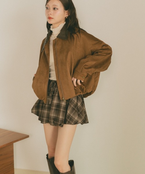 VANNIE U（ヴァニーユー）の「チェックバルーンショートパンツ（その他パンツ・レディース・ネイビー/ブラウン・FREE）」の12枚目の写真