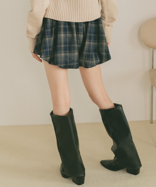 VANNIE U（ヴァニーユー）の「チェックバルーンショートパンツ（その他パンツ・レディース・ネイビー/ブラウン・FREE）」の18枚目の写真