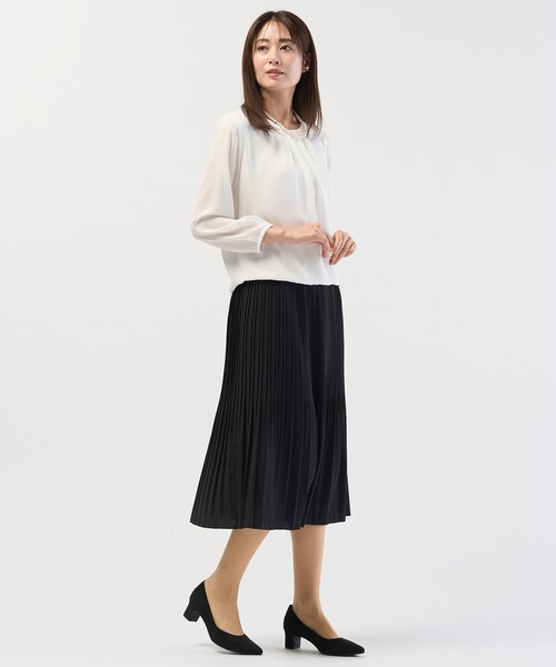 J.PRESS Ladies（J.プレス レディス）の「プルエラツイル カットソー（Tシャツ/カットソー・レディース・サックスブルー系/ライトグレー系/ホワイト系・SMALL）」の9枚目の写真