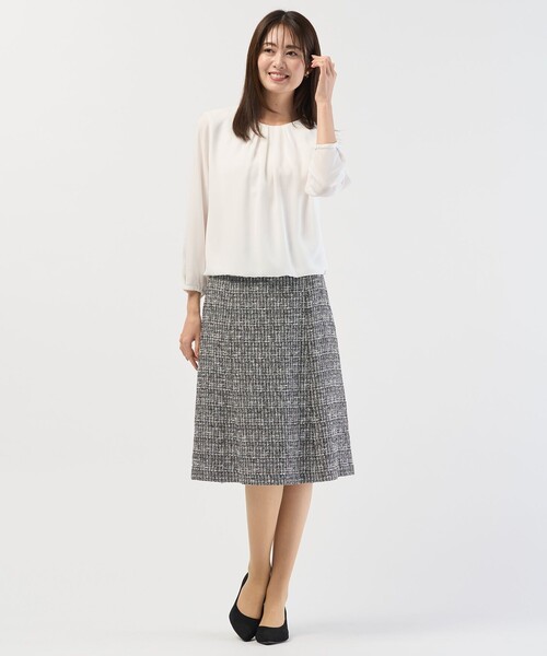 J.PRESS Ladies（J.プレス レディス）の「プルエラツイル カットソー（Tシャツ/カットソー・レディース・サックスブルー系/ライトグレー系/ホワイト系・SMALL）」の11枚目の写真