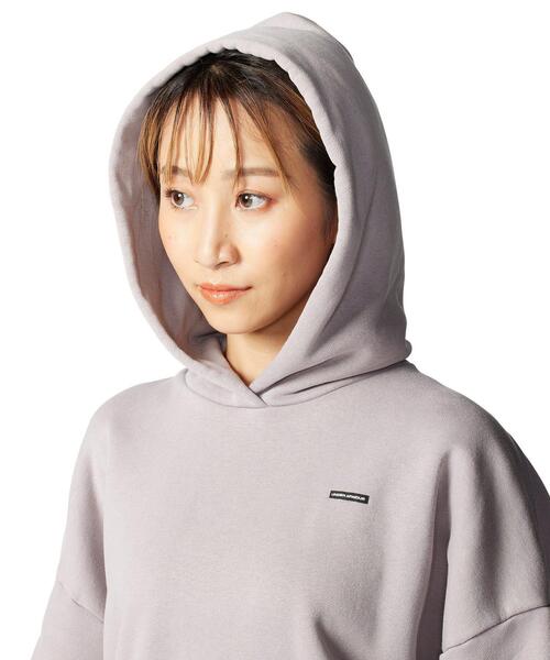 UNDER ARMOUR（アンダーアーマー）の「UAアイコン ヘビーウェイト フリース オーバーサイズド プルオーバー フーディー（ライフスタイル/レディース）（スウェット・レディース・グレー系その他・S/M/XL/L）」の6枚目の写真