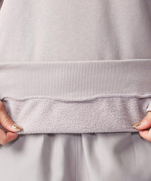 UNDER ARMOUR（アンダーアーマー）の「UAアイコン ヘビーウェイト フリース オーバーサイズド プルオーバー フーディー（ライフスタイル/レディース）（スウェット・レディース・グレー系その他・S/M/XL/L）」の3枚目の写真