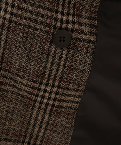 セール】【洗えるアウター】ヘリンボーン＆チェック柄ジャケット