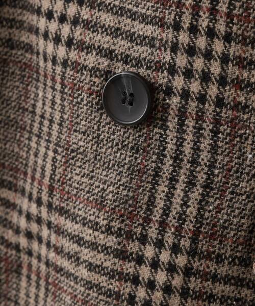 THE SHOP TK （ザ ショップ ティーケー ）の「【洗えるアウター】ヘリンボーン＆チェック柄ジャケット（テーラードジャケット・レディース・ダークブラウン系3/ベージュ系1・12/13）」の19枚目の写真