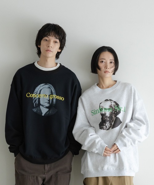 LOWRYS FARM(ローリーズファーム)の「【LFM(U)】Three B'sスウェットクルーネック 612462(スウェット・メンズ・ホワイト/ブラック/グレー・MEDIUM/LARGE)」の9枚目の写真