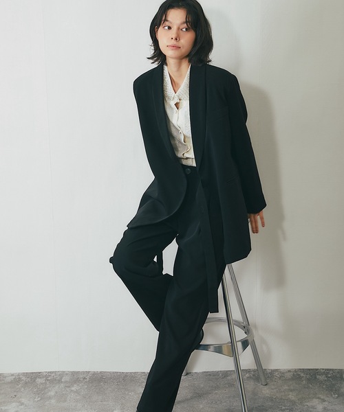 セール】丸襟ウェスト紐つきスーツ（スーツセット）｜SMILE ORCHID