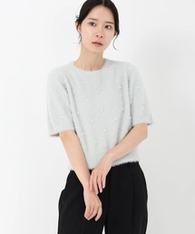 STRAWBERRY-FIELDS（ストロベリーフィールズ）の「メルティーシャギー_パールシャギーニットプルオーバー（ニット/セーター）」