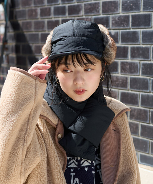 FREAK'S STORE（フリークスストア）の「PRIMALOFT マフラー/プリマロフト（マフラー・レディース・ブラック/オリーブ・ﾌﾘ-）」の3枚目の写真