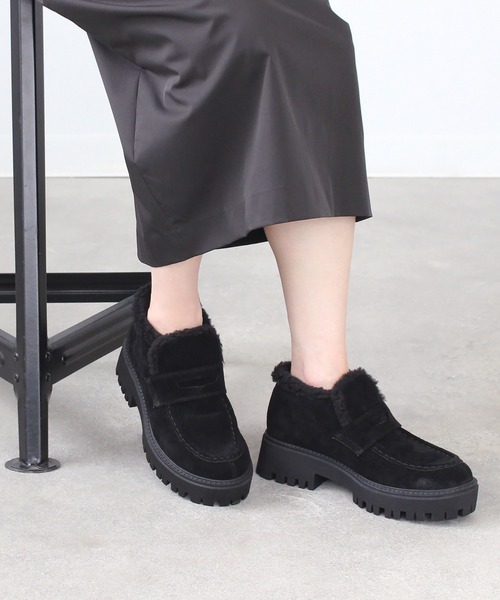 Dhyana.（ディアナドット）の「【Dhyana.】インナーボアハイローファー（ブーツ・レディース・ブラック・23.5cm/24.5cm/22.5cm）」の8枚目の写真