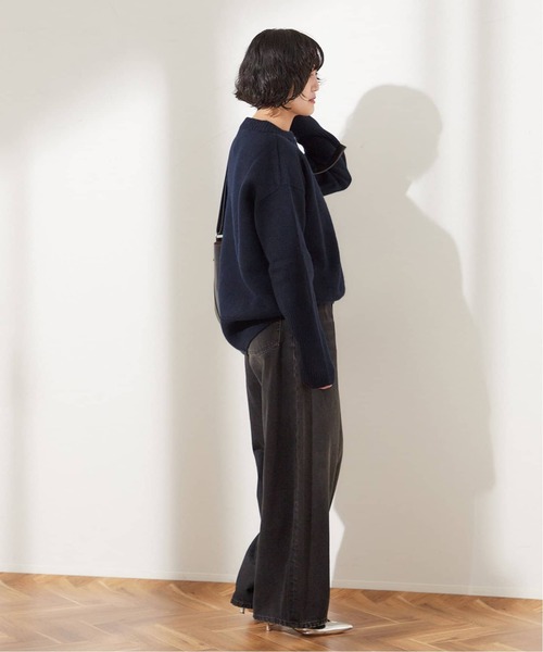 ISLAND TIDES（アイランドタイド）の「《追加》別注【ISLAND TIDES/アイランドタイド】ラムズウールC/N（ニット/セーター・レディース・ネイビー/サックスブルー/グリーン・34）」の11枚目の写真