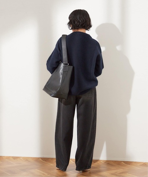 ISLAND TIDES（アイランドタイド）の「《追加》別注【ISLAND TIDES/アイランドタイド】ラムズウールC/N（ニット/セーター・レディース・ネイビー/サックスブルー/グリーン・34）」の12枚目の写真