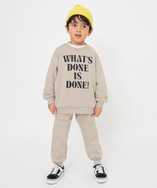 BREEZE（ブリーズ）の「【WEB限定/あったか】ロゴ裏起毛スウェットパンツ（スウェットパンツ・キッズ・チャコール/パープル/ベージュ/ピンク・100/110/90/120/130/140/150/160）」の5枚目の写真