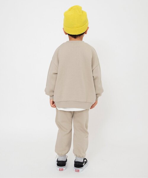 BREEZE（ブリーズ）の「【WEB限定/あったか】ロゴ裏起毛スウェットパンツ（スウェットパンツ・キッズ・チャコール/パープル/ベージュ/ピンク・100/110/90/120/130/140/150/160）」の6枚目の写真