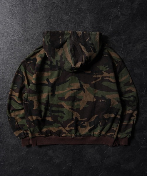 GUIDER(ガイダー)の「【GUIDER】カモフラージュ フリンジアップリケ ZIP フーディー / Camouflage Fringe Applique ZIP Hoodie(パーカー・メンズ・カモフラージュ/ベージュ系・M/XL/L)」の4枚目の写真