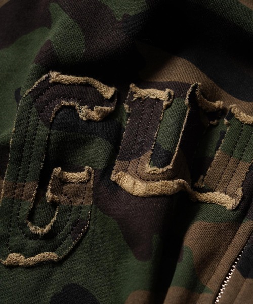 GUIDER(ガイダー)の「【GUIDER】カモフラージュ フリンジアップリケ ZIP フーディー / Camouflage Fringe Applique ZIP Hoodie(パーカー・メンズ・カモフラージュ/ベージュ系・M/XL/L)」の12枚目の写真