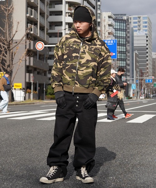 GUIDER(ガイダー)の「【GUIDER】カモフラージュ フリンジアップリケ ZIP フーディー / Camouflage Fringe Applique ZIP Hoodie(パーカー・メンズ・カモフラージュ/ベージュ系・M/XL/L)」の21枚目の写真