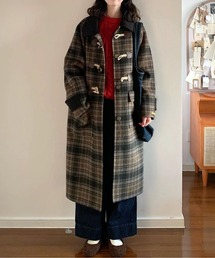CHUL(チュル)のチェック柄ダッフルコート(ダッフルコート)