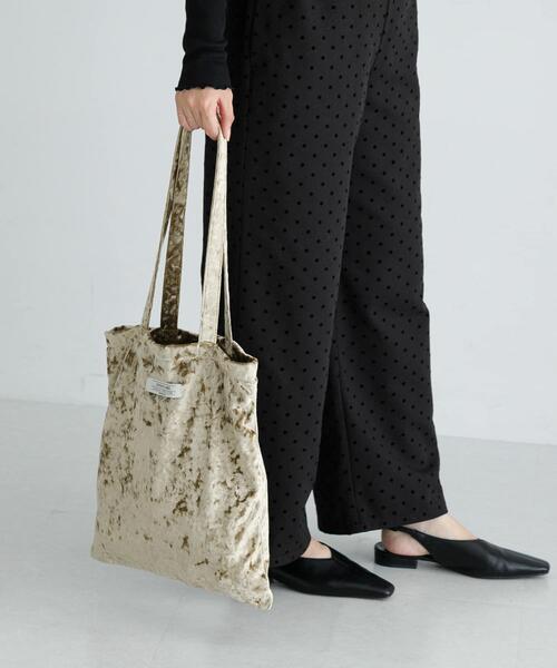URBAN RESEARCH Sonny Label（アーバンリサーチサニーレーベル）の「クラッシュベロアトートバッグ（トートバッグ・レディース・ベージュ/ブルー系その他/ブラウン・ONE）」の5枚目の写真