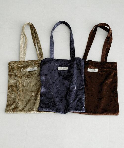 URBAN RESEARCH Sonny Label（アーバンリサーチサニーレーベル）の「クラッシュベロアトートバッグ（トートバッグ・レディース・ベージュ/ブルー系その他/ブラウン・ONE）」の9枚目の写真