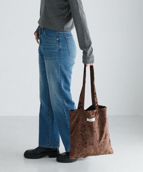 URBAN RESEARCH Sonny Label（アーバンリサーチサニーレーベル）の「クラッシュベロアトートバッグ（トートバッグ・レディース・ベージュ/ブルー系その他/ブラウン・ONE）」の16枚目の写真