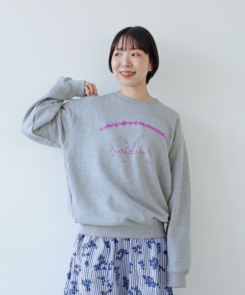 PAR ICI（パーリッシィ）の「A splashy hellow to the poooooool !!! スウェットプルオーバー（スウェット・レディース・イエロー/グレー/ブルー・FREE）」の17枚目の写真