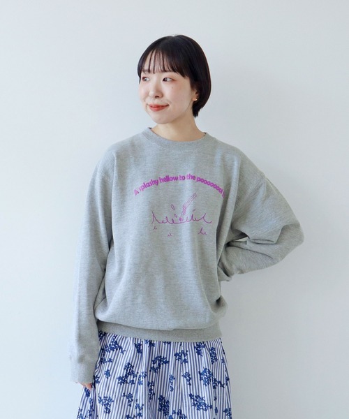 PAR ICI（パーリッシィ）の「A splashy hellow to the poooooool !!! スウェットプルオーバー（スウェット・レディース・イエロー/グレー/ブルー・FREE）」の20枚目の写真