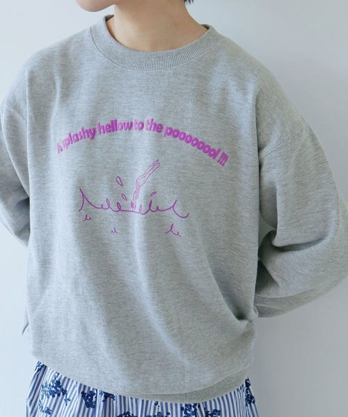 PAR ICI（パーリッシィ）の「A splashy hellow to the poooooool !!! スウェットプルオーバー（スウェット・レディース・イエロー/グレー/ブルー・FREE）」の21枚目の写真