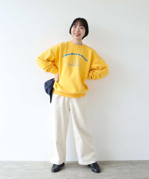 PAR ICI（パーリッシィ）の「A splashy hellow to the poooooool !!! スウェットプルオーバー（スウェット・レディース・イエロー/グレー/ブルー・FREE）」の4枚目の写真