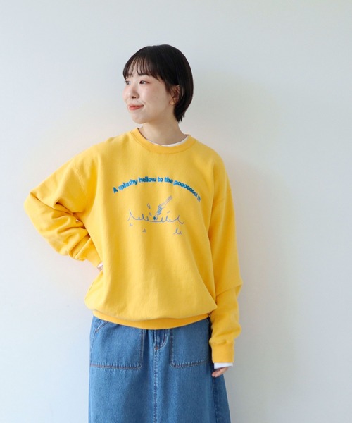 PAR ICI（パーリッシィ）の「A splashy hellow to the poooooool !!! スウェットプルオーバー（スウェット・レディース・イエロー/グレー/ブルー・FREE）」の8枚目の写真